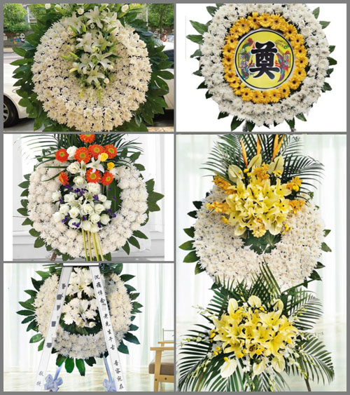 安徽六安市金寨县现代产业园花圈速递